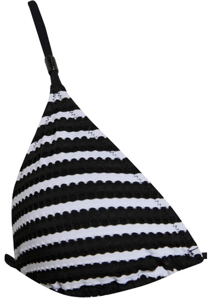 Çizgili Tül Bikini Üstü E0141AX25SM
