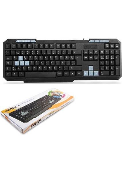 çınar ticaret everest kb-700 q tr usb multimedya klavye siyah