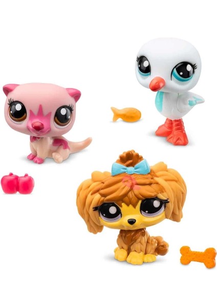 çınar ticaret littlest pet shop minişler 3’lü figür seti s2 modelleri