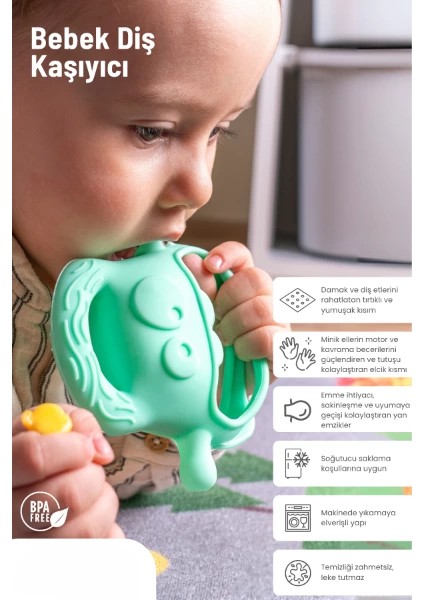 çınar ticaret açık yeşil bebek silikon diş kaşıyıcı fiyatları