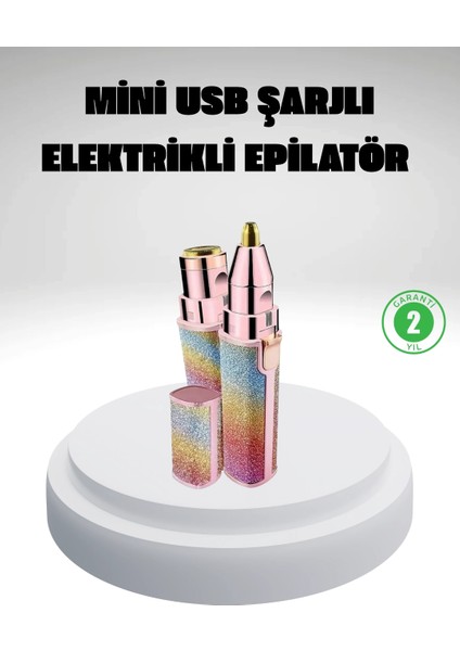 çınar ticaret şarjlı mini yüz ve kaş epilatörü – ağrısız ve hassas temizlik