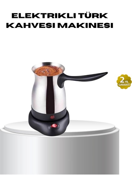 çınar ticaret paslanmaz çelik elektrikli cezve 800w 6 fincan kapasiteli