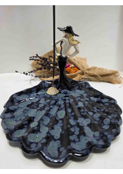 Dekoratif Seramik Kadın Tütsülük