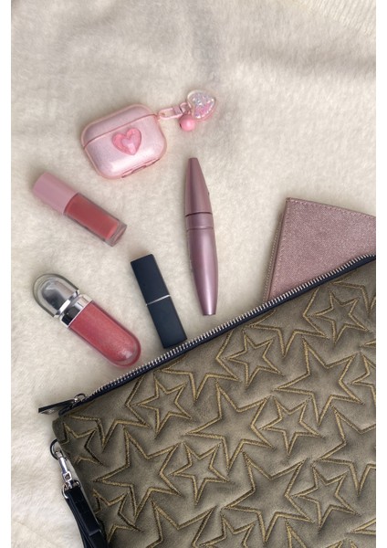 Yıldız Desenli Yeşil Süet Portföy Çanta indirimleri