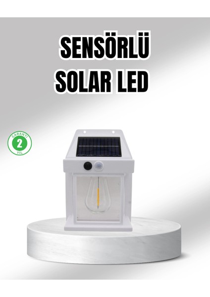 çınar ticaret güneş enerjili dış mekan sensörlü duvar lambası ıp65 su geçirmez