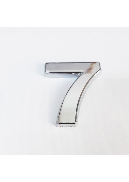 çınar ticaret cemax 7 rakamı 3,75 cm krom yapışkanlı