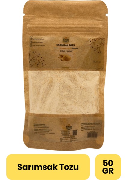 Sarımsak Tozu Kurutulmuş Öğütülmüş | 50 gr fiyatları