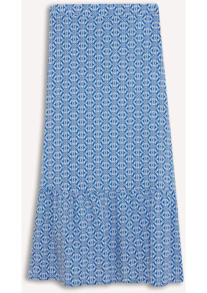 Desenli Maxi Tesettür Etek B2426AX25SM