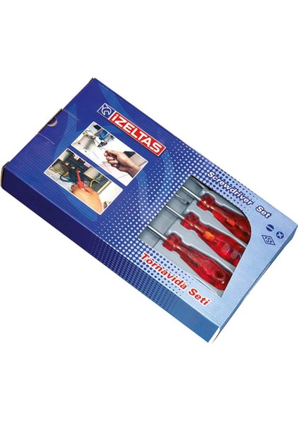 çınar ticaret ızeltaş 4100 kraft tornavida seti 7 parça