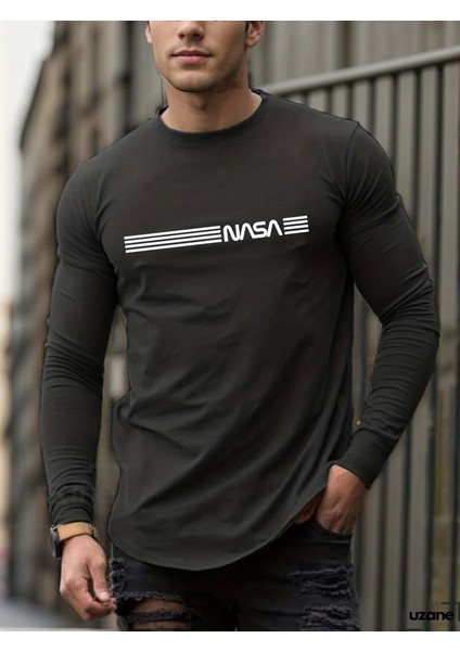 Erkek Uzun Kollu Bisiklet Yaka Viskon Sweat modelleri