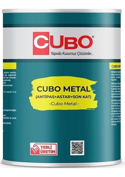 çınar ticaret cubo metal pas boyası ral 7016 antrasit gri 0,75 litre