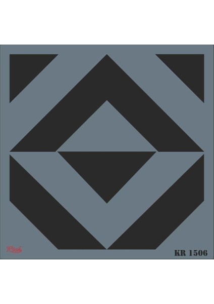 çınar ticaret rich kr 1506 fayans stencil 30x30 cm