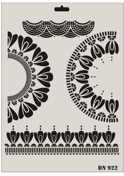 çınar ticaret rich dantel seri dn-922 stencil 35x25 cm