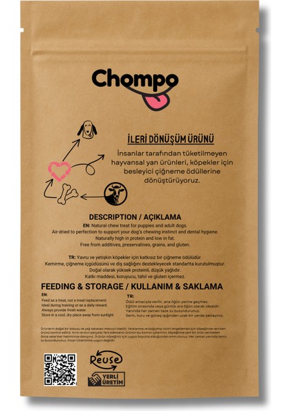 Kurutulmuş Inek Memesi Stick 100 gr modelleri