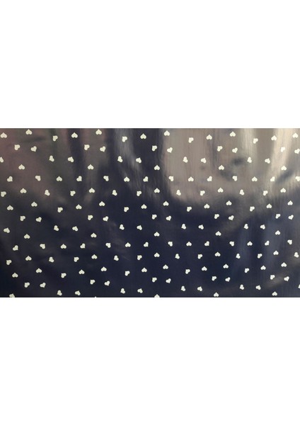 çınar ticaret florista beyaz kalp lacivert masa örtüsü 1 metre