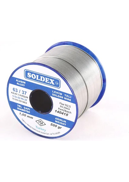 çınar ticaret eco lounge soldex 63-37 lehim teli 200 gr 0,75 mm, sn:63 - pb:37