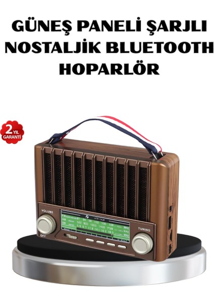 çınar ticaret solar hoparlör bluetooth fm am sw radyo çok fonksiyonlu şarjlı