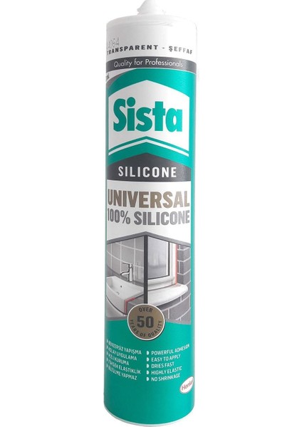 çınar ticaret sista üniversal şeffaf silikon 280 ml modelleri