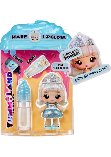 çınar ticaret yummiland callie birthday cake bebeği ve dudak parlatıcısı