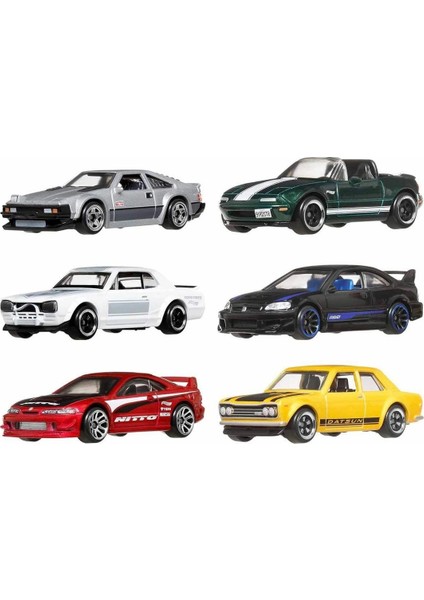 çınar ticaret hot wheels japon temalı 6'lı araba seti