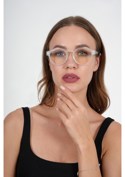 1066 C111 49 Olivier Philippe Mavi Işık Koruyucu Gözlük