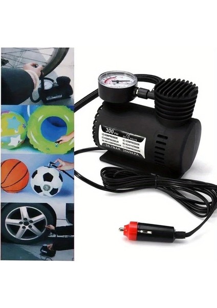 çınar ticaret plastik gövdeli siyah mini hava kompresörü