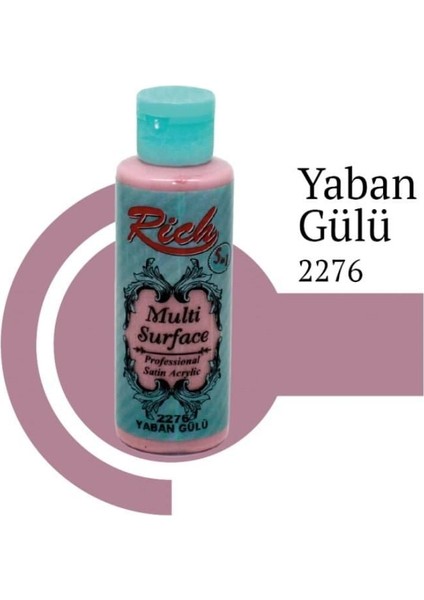 çınar ticaret rich multi surface 2276 yaban gülü akrilik boya 120 cc