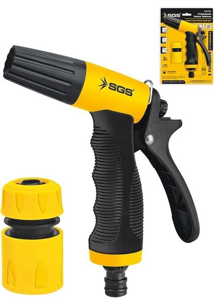 çınar ticaret sgs 4255 3 fonksiyonlu sulama tabancası (2 parça set)