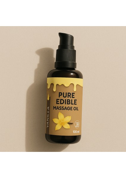 Vanilyalı Aromaterapi Yenilebilir Doğal Masaj Yağı 100 ml indirimleri