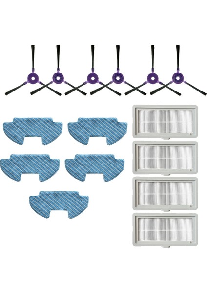 Rulo Yumuşak Yan Fırça Filtre Paspas Midea VCR07 VCR08 MR09 Samsung VR05R5050WK Robotlu Süpürge Parçaları (Yurt Dışından) fiyatları