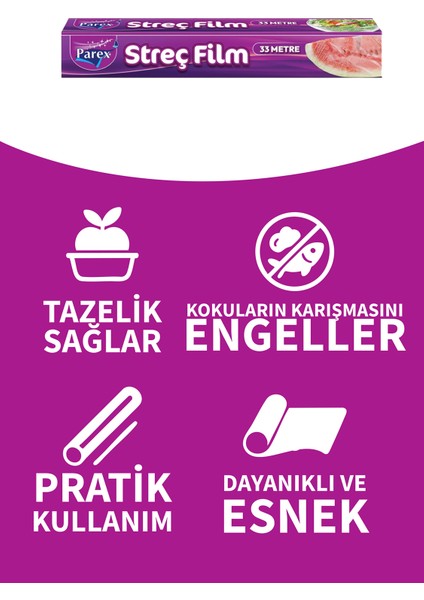 Streç Film 33 Mt Üçlü Paket fırsatları