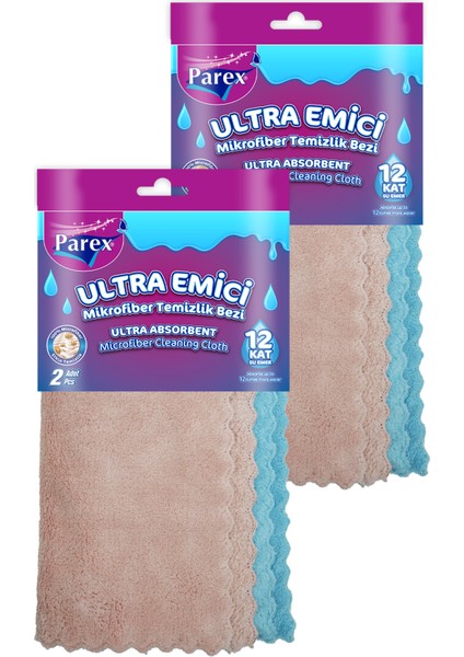 Ultra Emici 2’li Mikrofiber Bez İkili Paket modelleri