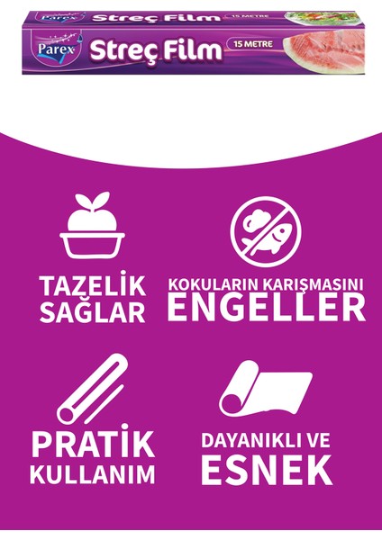 Streç Film 15 Mt Altılı Paket fırsatları