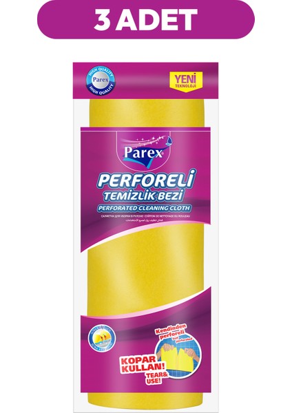 Perforeli Temizlik Bezi Üçlü Paket
