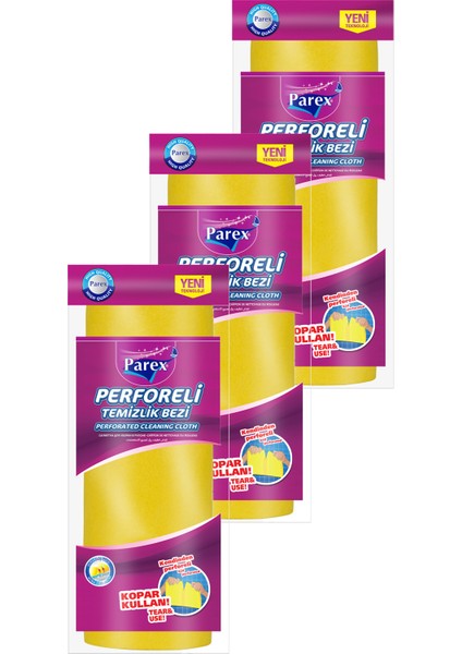 Perforeli Temizlik Bezi Üçlü Paket fiyatları