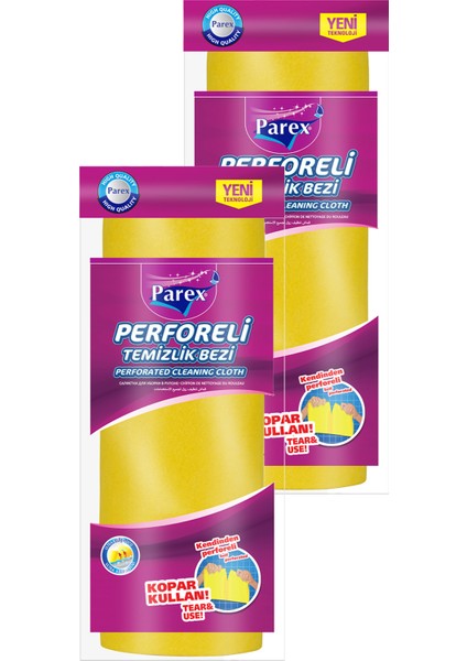 Perforeli Temizlik Bezi İkili Paket modelleri