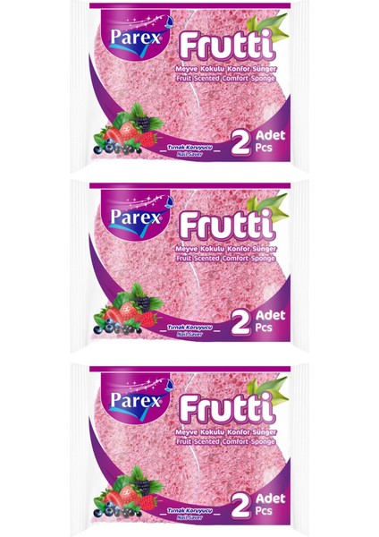 Frutti Kokulu Konfor 2’li Sünger Üçlü Paket modelleri