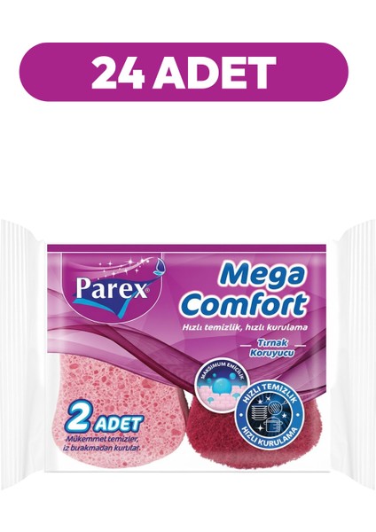 Mega Comfort 2'li Oluklu Sünger 24 Paket fiyatları
