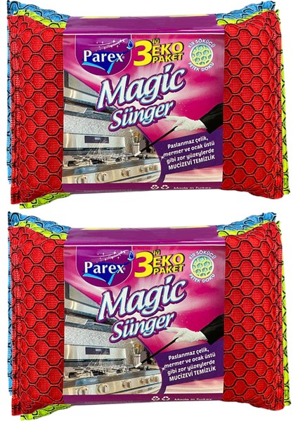 Magic 3'lü Sünger İkili Paket modelleri