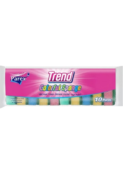 Rengarenk 10'lu Düz Sünger ve Bulaşık Altlığı Paketi fırsatları