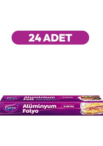 Alüminyum Folyo 8 Mt 24 Paket 1 Koli