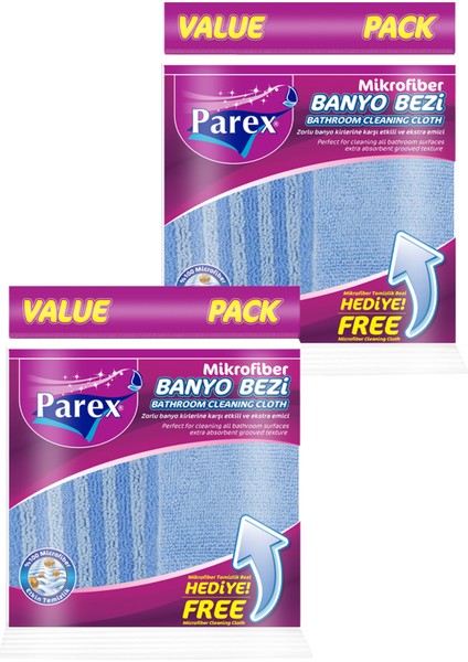 Mikrofiber Banyo Bezi (Mikrofiber Temizlik Bezi Hediye) İkili Paket modelleri