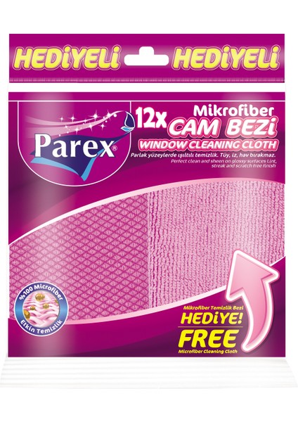 Mikrofiber Cam Bezi 12 Paket 1 Koli