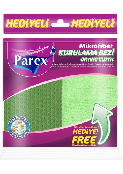 3'lü Sünger Bez ve Mikrofiber Kurulama Bez Paketi modelleri