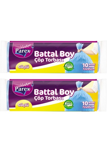 Güçlü Çöp Torbası Battal Boy 10'lu 72 x 95 cm İkili Set fiyatları
