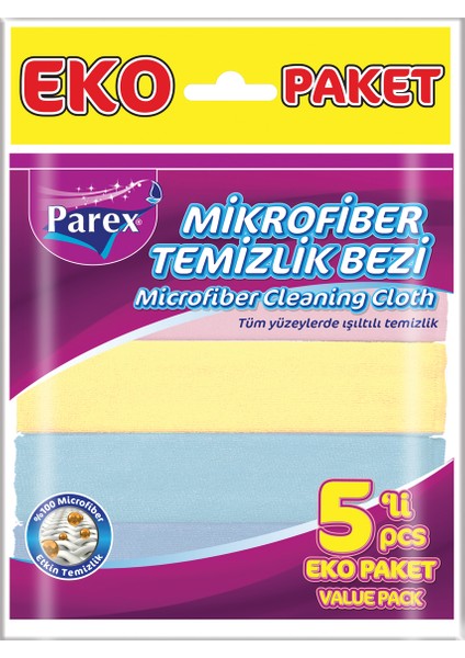 Mikrofiber 5'li Temizlik Bezi Yer Bezi ve 8'li Temizlik Bezi Paketi fiyatları