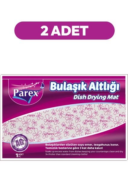 Bulaşık Altlığı 46 x 30 cm İkili Set