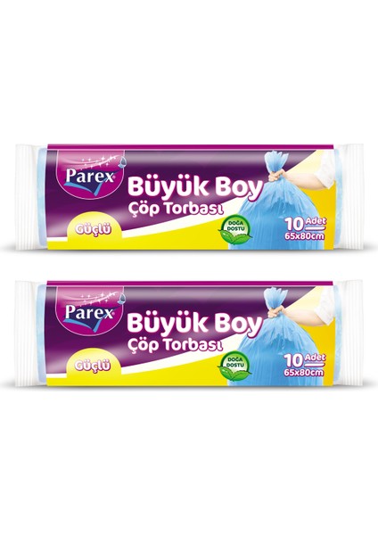 Güçlü Çöp Torbası Büyük Boy 10'lu 65 x 80 cm İkili Set fiyatları