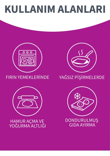 Natura Ağartılmamış Hazır Kesilmiş Pişirme Kağıdı 10’lu 6 Paket indirimleri