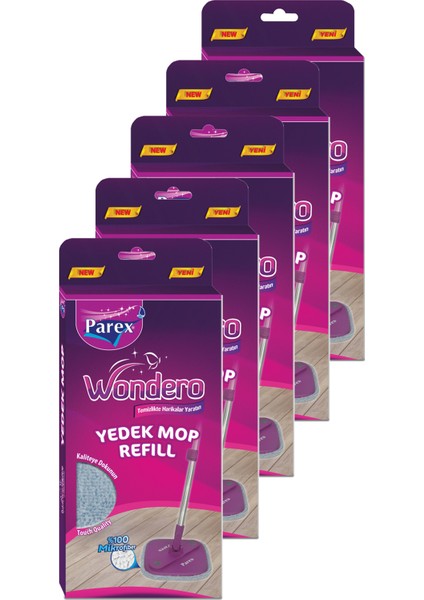 Wondero Yedek Mop Beşli Paket fırsatları